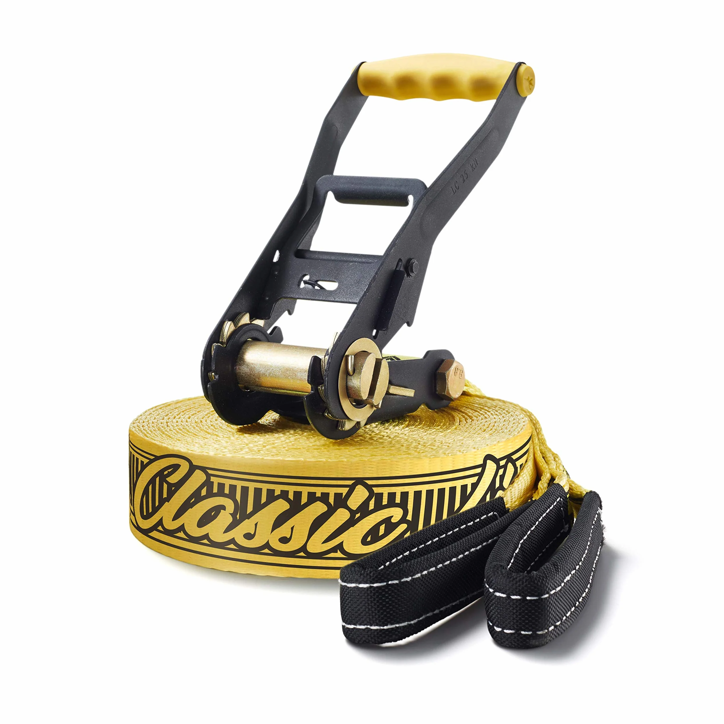 Gibbon Slacklines Gibbon Slacklines Classic - Juego de Slackline (15 m), Color Amarillo