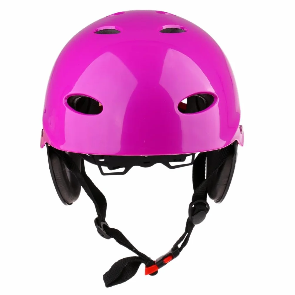 Casco de seguridad para deportes acuáticos wakeboard kayak canoa con protector de oídos verde talla L