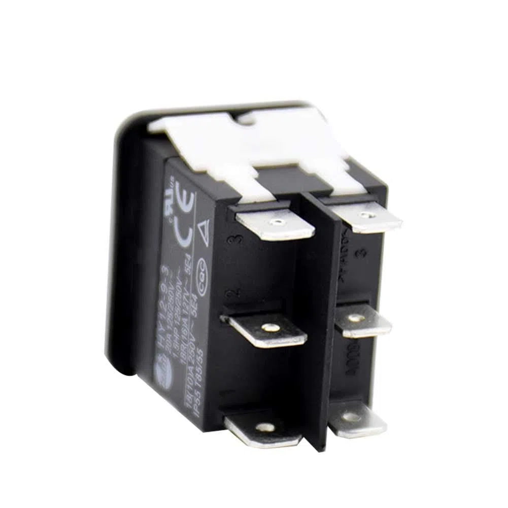 Industrial Interruptor Oscilante, HY12-9-3 On Off Eléctrico Arc Polo Único ABS Duradero Pequeño Seguro Barco Pulsador
