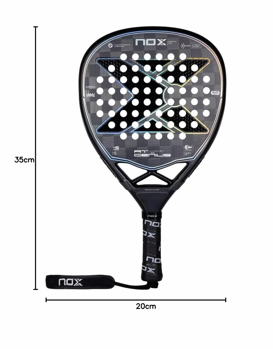 Nox AT10 Genius Attack 18K Limited Edition - (Exclusiva PadelPROShop) - Pala de Pádel 100% de Ataque - Carbono 18K y Forma de Diamante - Reedición Coleccionista