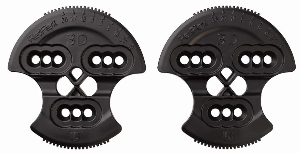 Burton Adaptador de encuadernación de Snowboard con Disco de bisagra 3D, Negro