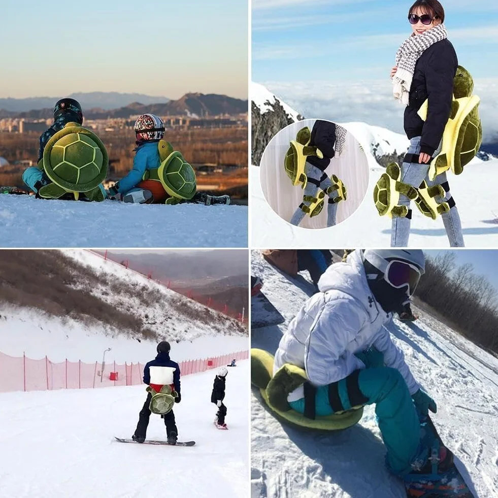 Linda Tortuga De Tortugas Protección De Snowboard Ganal De Protección De Almohadilla De Almohadilla De Cadera para Esquí Snowboard Almohadillas De Patinaje Conmo