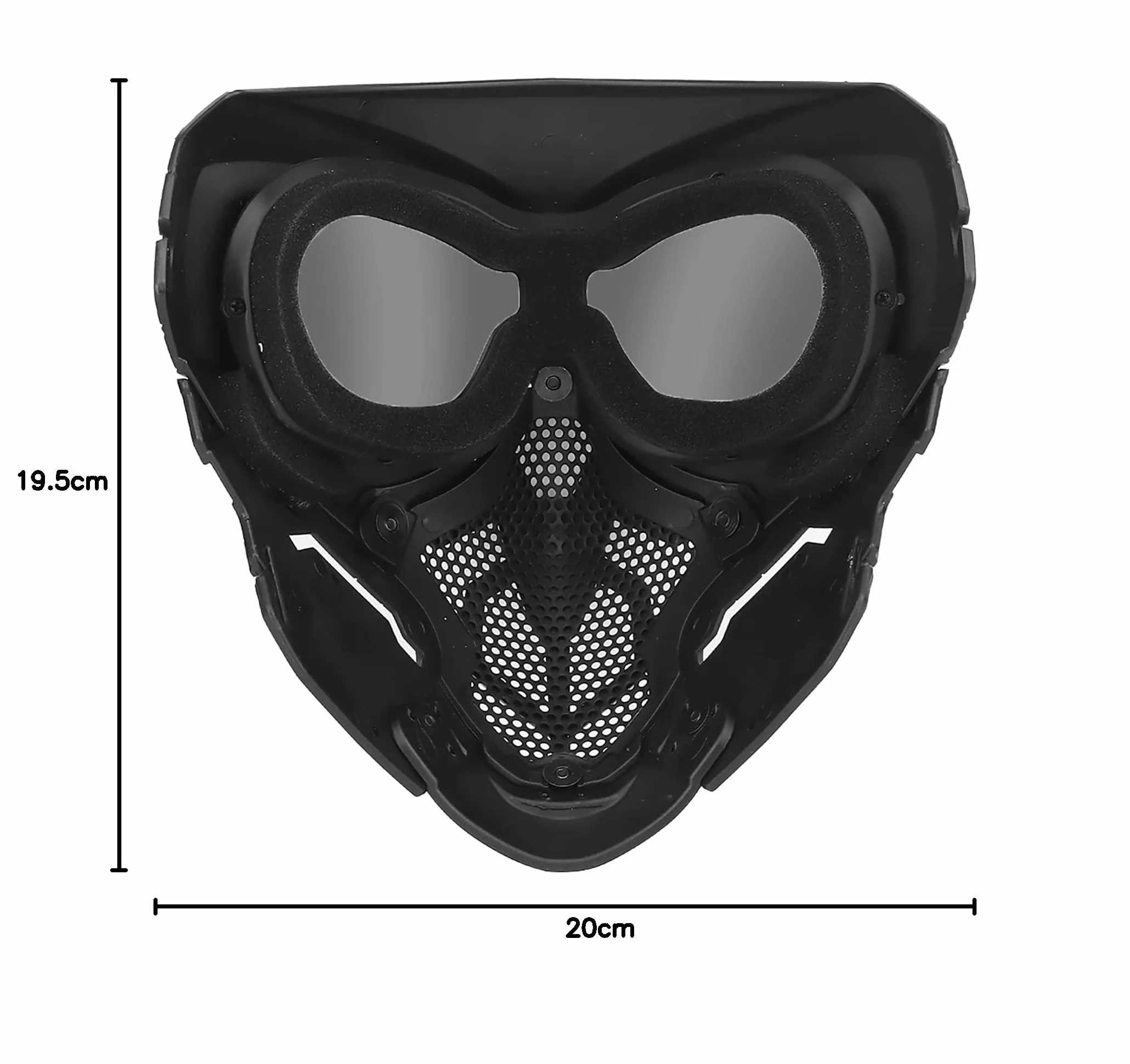 Máscara táctica Airsoft Paintball Cráneo Cara Completa Halloween CS Wargame