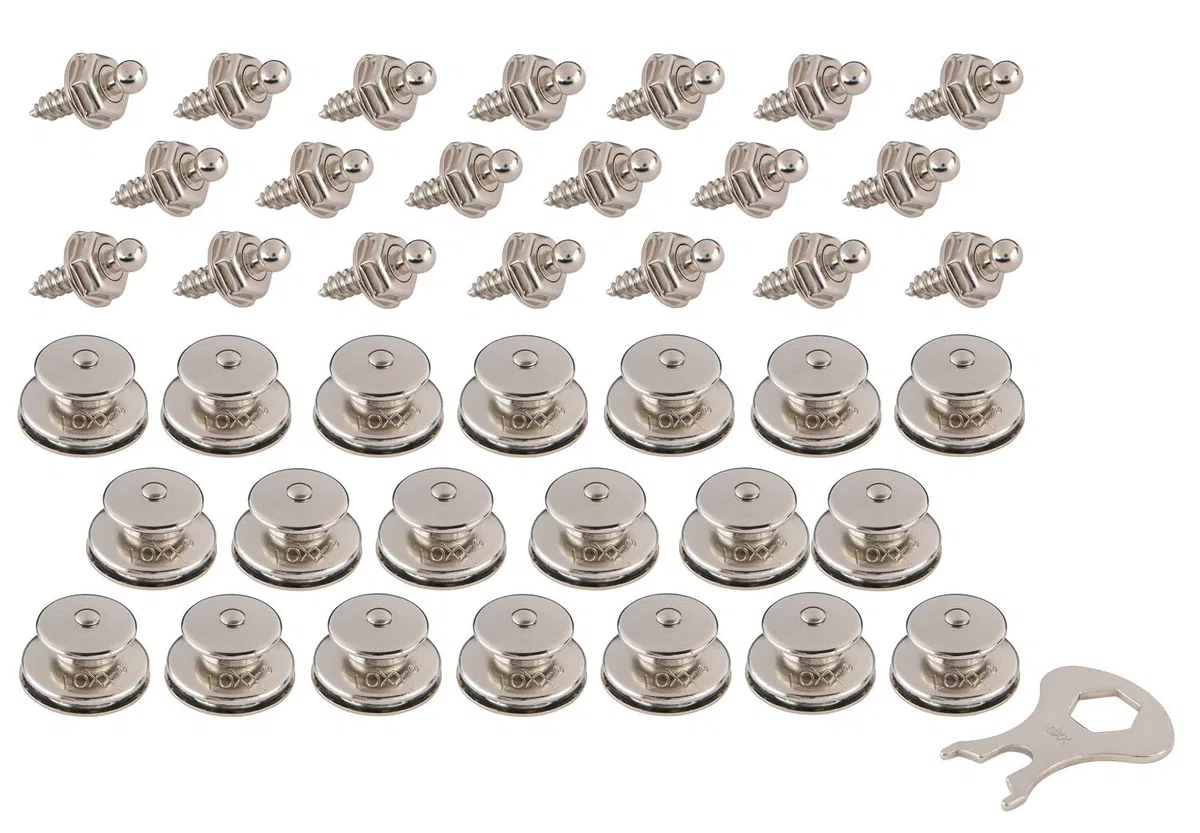LOXX Juego de 20 piezas de tapas + tornillos autorroscantes 4,2 x 10 + llaves