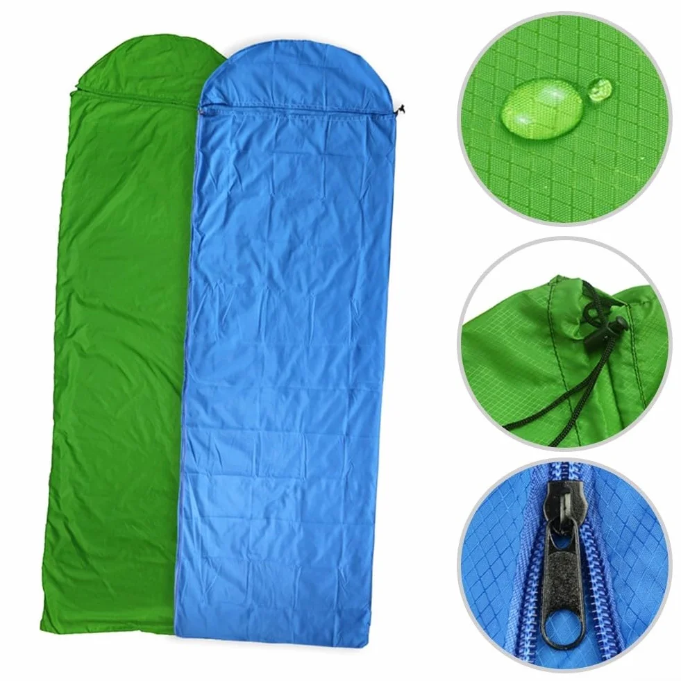 Funda impermeable para sacos de dormir, ideal para acampar y actividades al aire libre (verde)