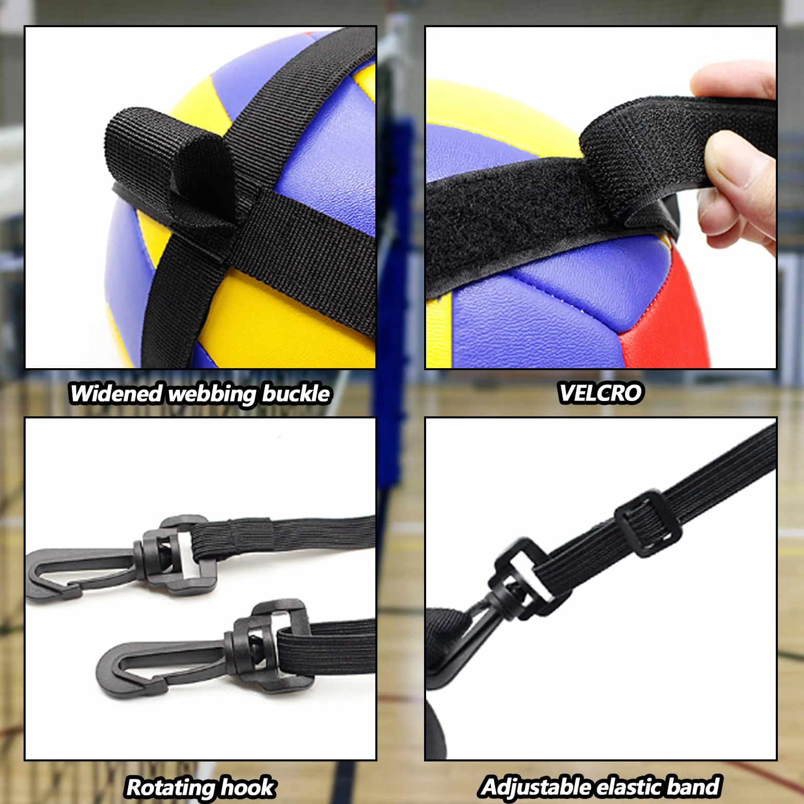 Aisny Voleibol Kit de Entrenamiento Banda de Resistencia Cinturón Ajustable