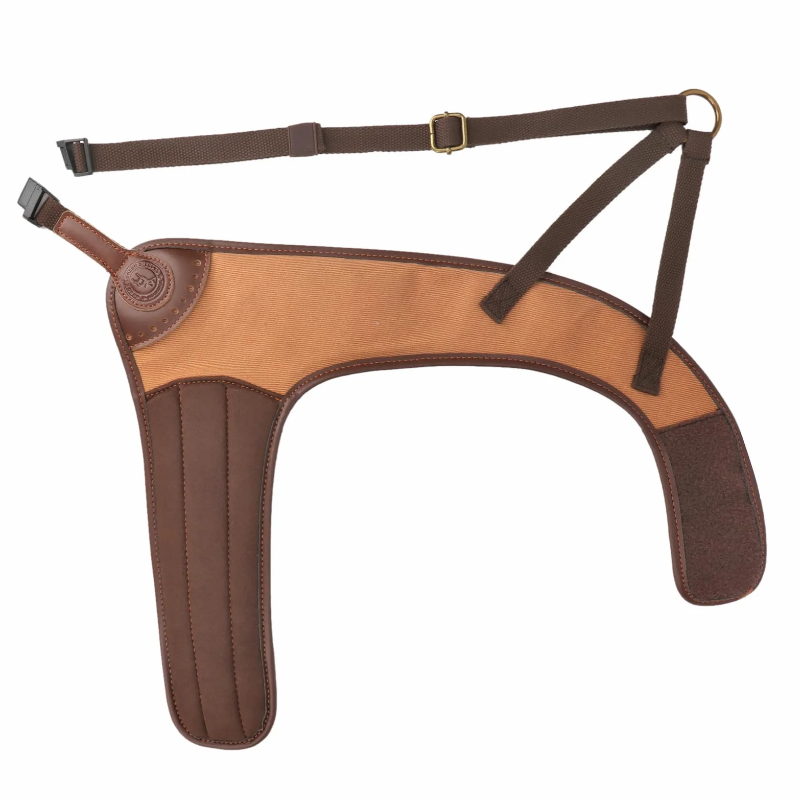 Almohadilla de retroceso de hombro de piel de lona ajustable para escopeta de rifle, almohadillas a prueba de golpes para deportes, tiro, caza