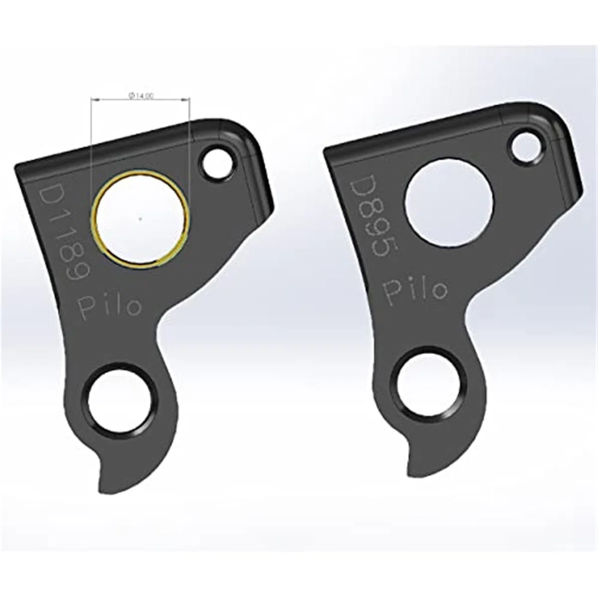 D1189 Patilla de Cambio Compatible/Reemplazo, for Wilier, De Rosa Patilla de Cambio de Bicicleta
