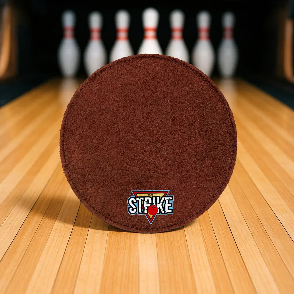 M&M Strike FARBMIX - Almohadilla de piel para bowling shammy de 2 caras (18 cm), color negro