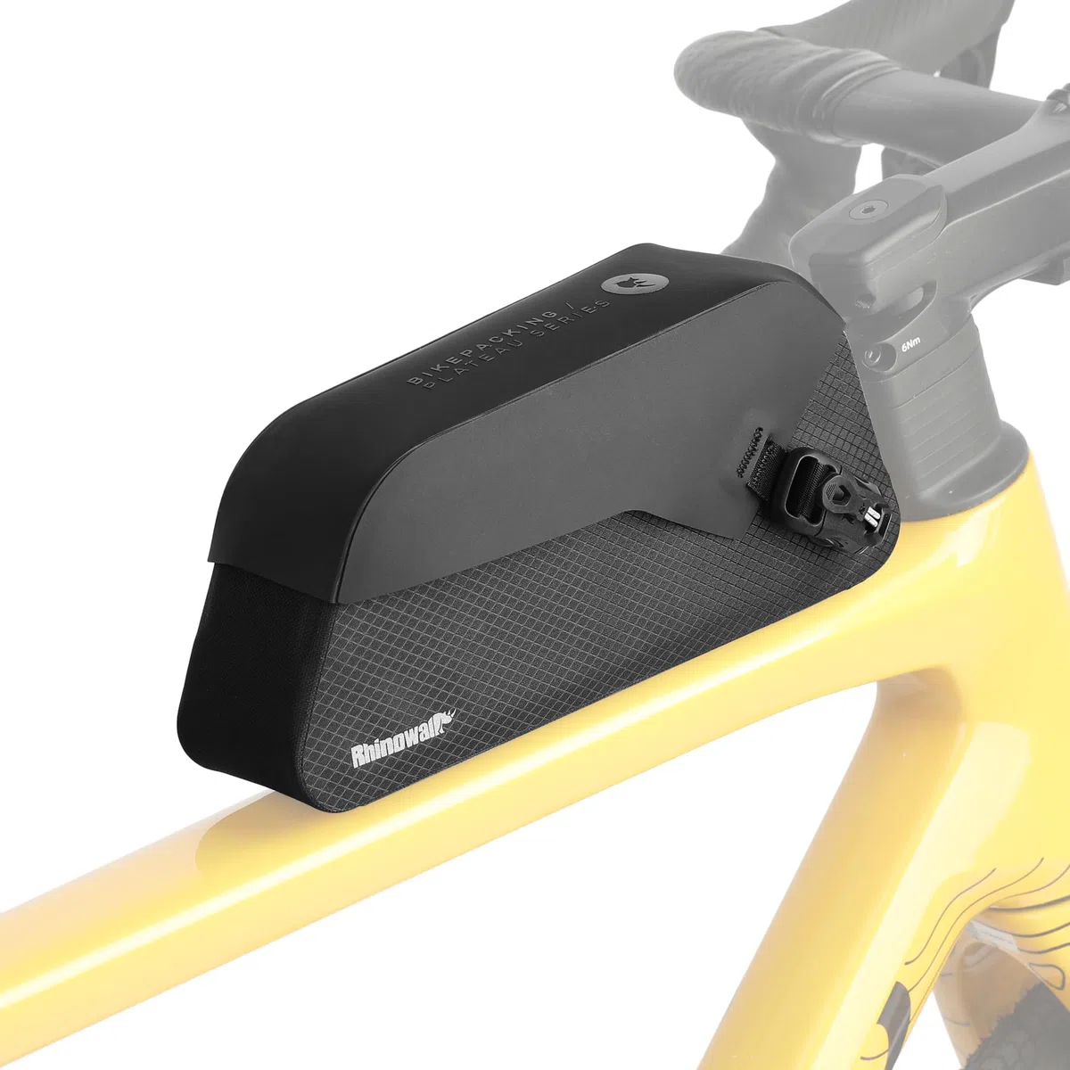 Rhinowalk Bolsa para cuadro de bicicleta con cierre magnético, impermeable, bolsa para tubos, bolsillo frontal, bolsa para tubo superior, bolsa para manillar, accesorios para bicicleta (1 L)
