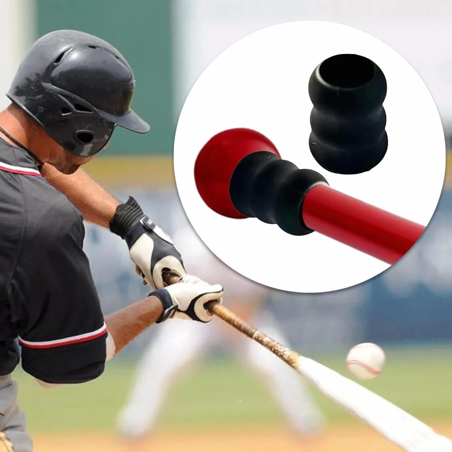 Reemplazo de agarre para bate de béisbol, silicona antideslizante, accesorios de béisbol y sóftbol