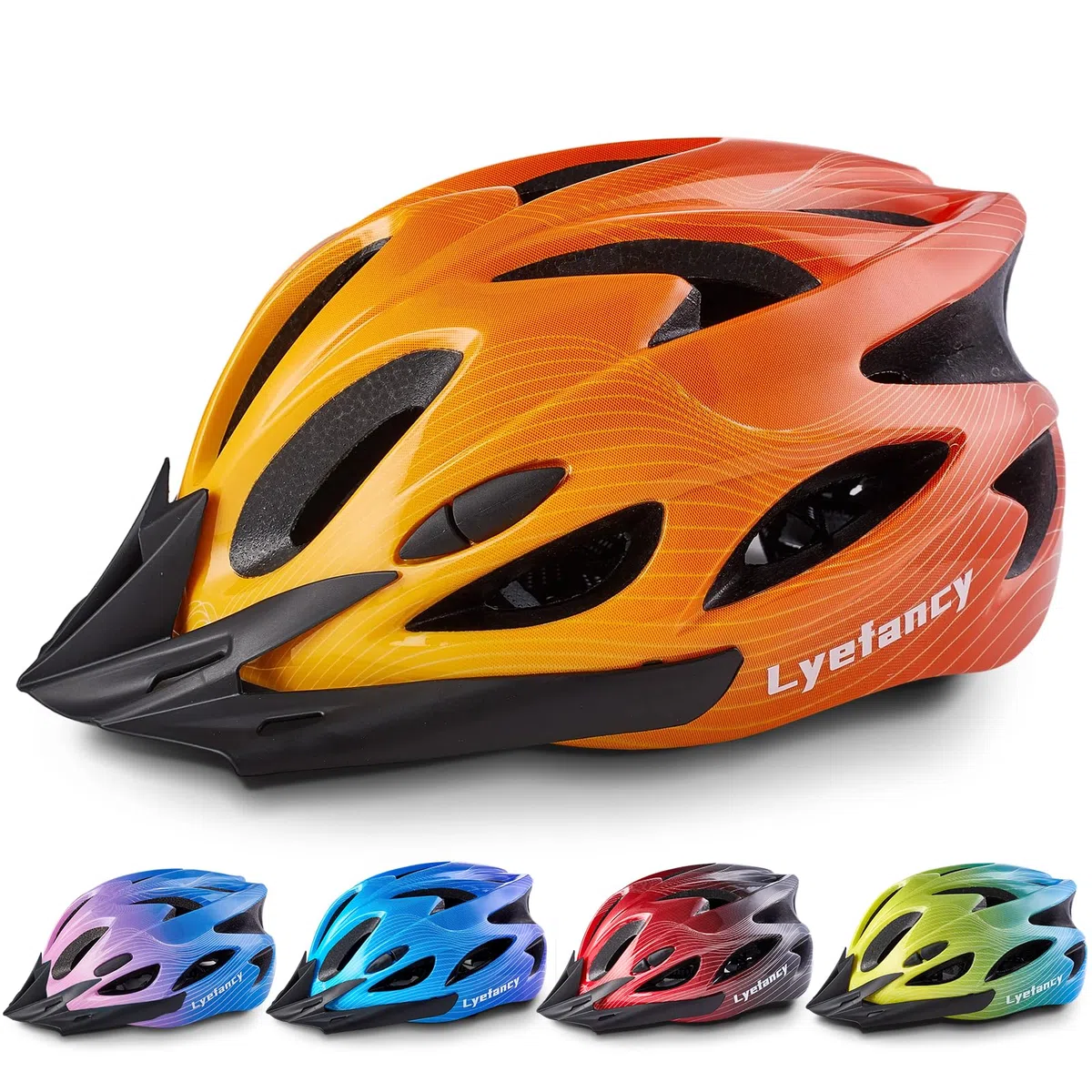 Casco de bicicleta para niños de 3 a 11 años, casco ajustable de 48 a 55 cm para bicicleta, scooter, patinaje, ciclismo, con visera