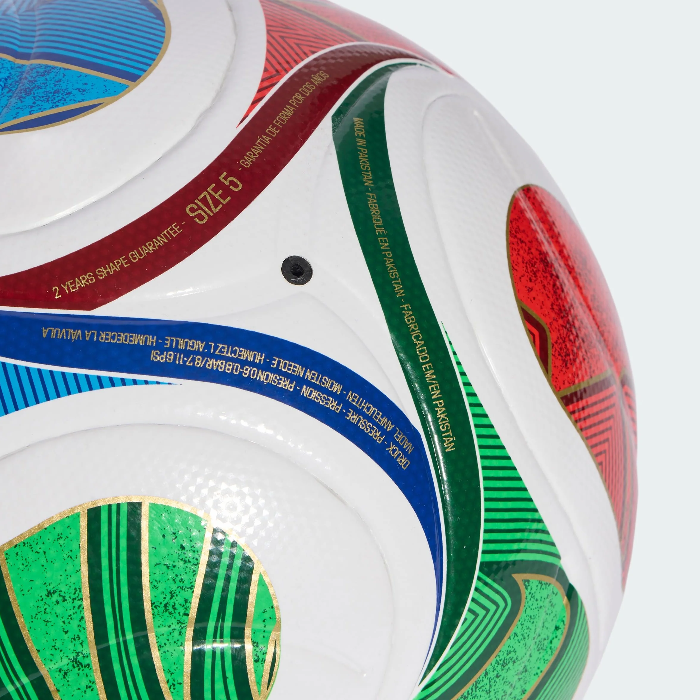 adidas Copa del Mundo 26 TRIONDA League Junior 350 fútbol White/Royal Blue/Solar Blue/Power Red 5