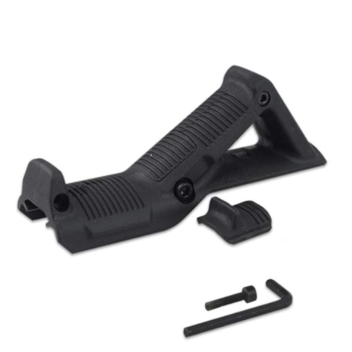 Generic Empuñadura Frontal en ángulo,Empuñadura Ergonómica en ángulo,Empuñadura Frontal Triangular de Nylon AFG1 para Sistema de Riel de 20 mm