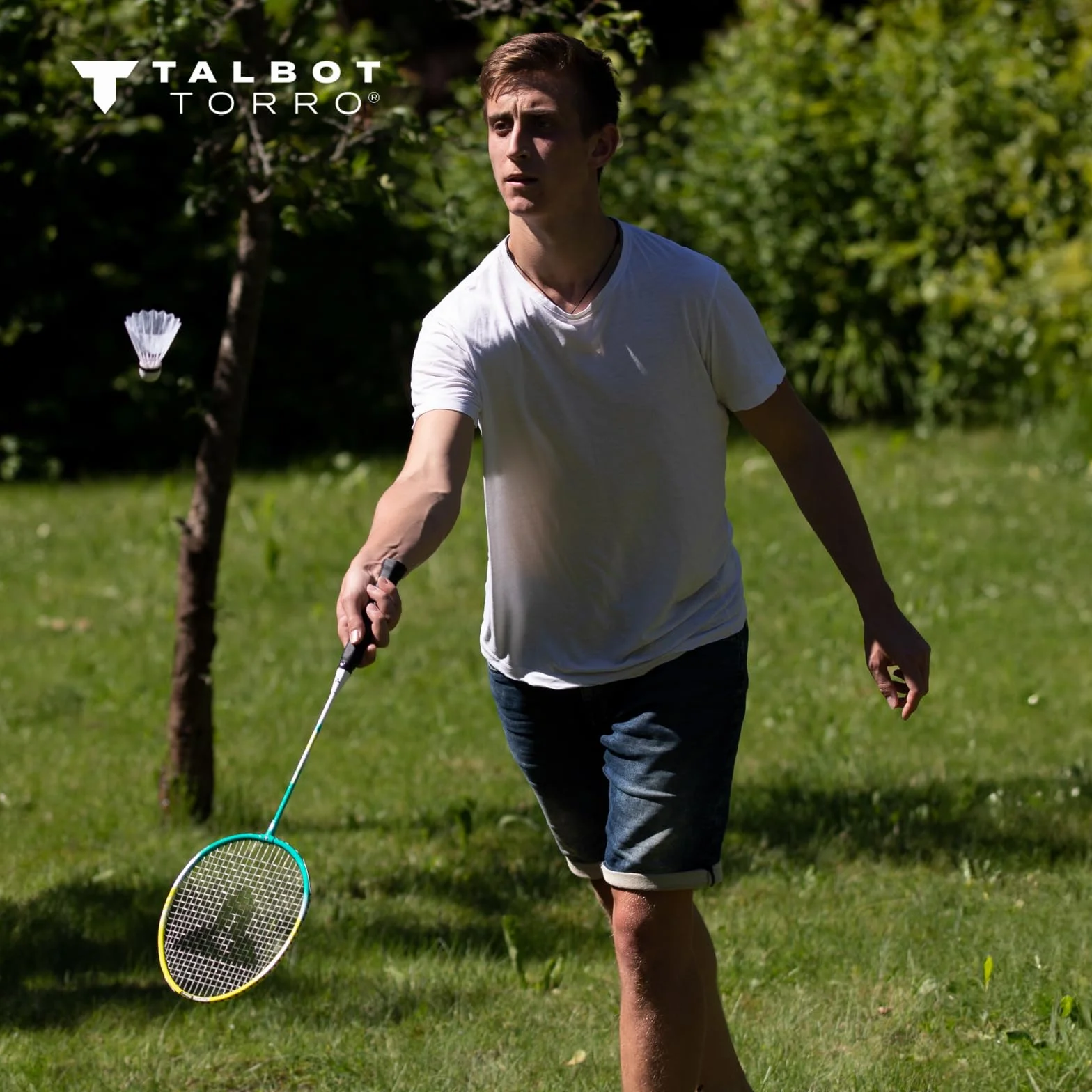 Talbot-Torro Juego de 2 Peleadores Raquetas de Aluminio con 2 Volantes en Bolsa