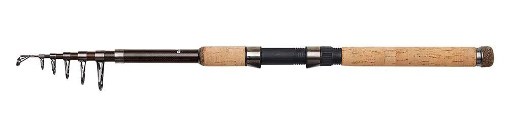 DAM Backbone II Tele, Cañas de Pescar, Cañas Spinning, Pesca Todo Terreno, Unisex, Negro, 2.40m/60-160g