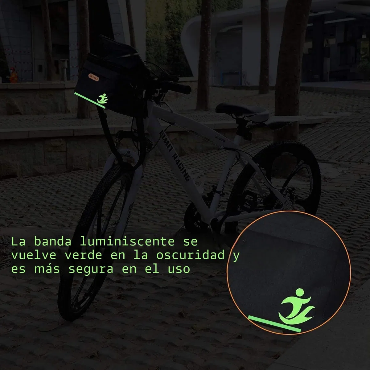 Bolsa térmica para manillar de bicicleta, 5 litros, almuerzo, resistente al agua, soporte para teléfono