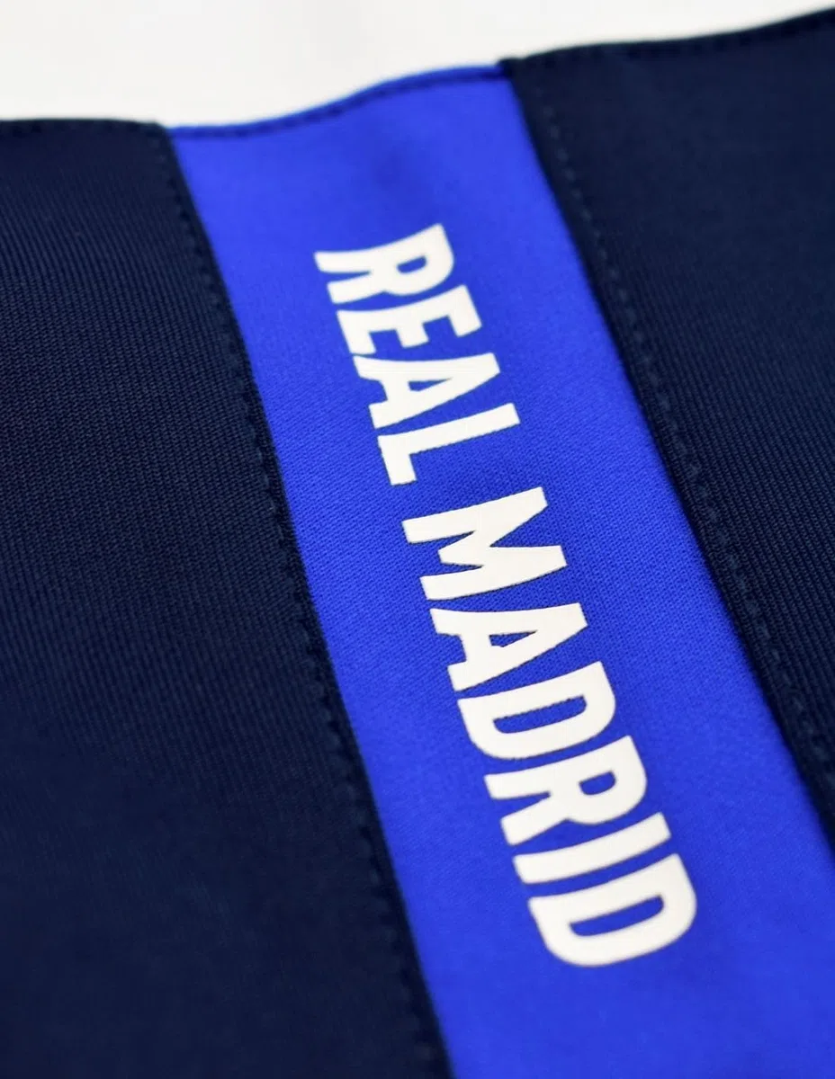 Real Madrid Chándal Dos Piezas Chaqueta Blanca y Azul y pantalón Azul Infantil Producto Oficial - 8