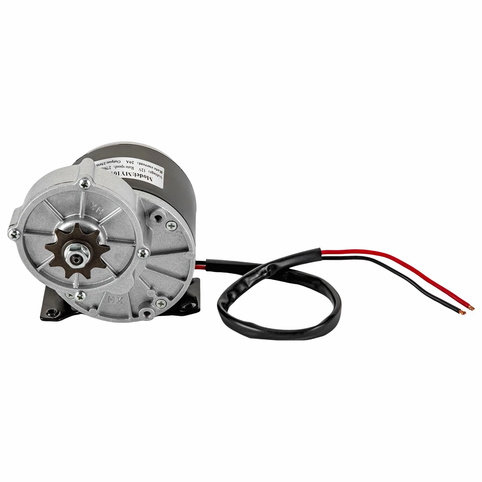 Motor eléctrico para reducción de velocidad, motor eléctrico de reducción de 12 V, 250 W, motor eléctrico de engranaje de CC cepillado, motor de engranaje para ciclomotores, bicicletas, scooters