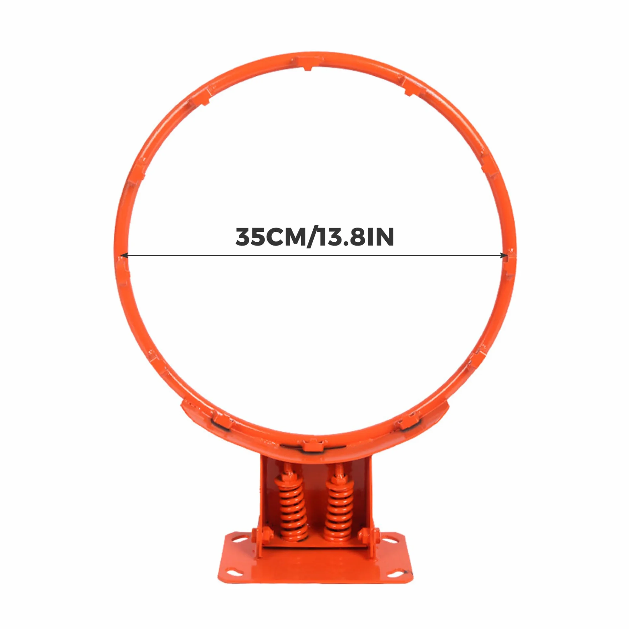 Aro de Baloncesto para Montaje en Pared, Reemplazo de 18, Resistente con Absorción de Impactos de Doble Resorte