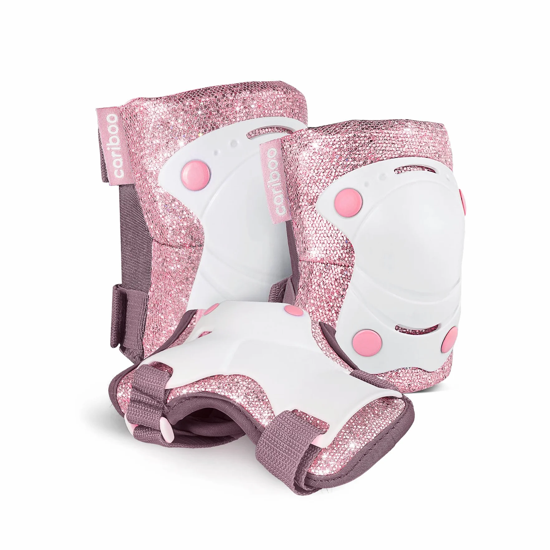 Cariboo Protecciones Patines Niños Equipo De Protección para Bicicleta Patinete Rosa
