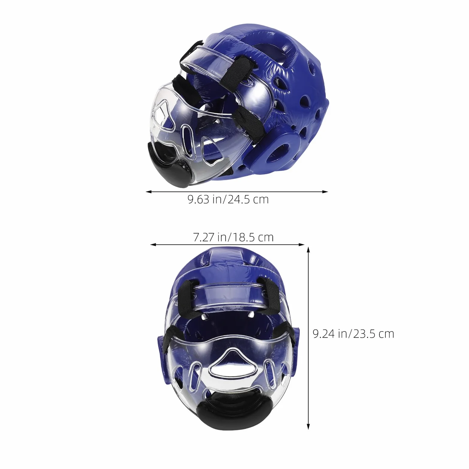 SOIMISS Casco Taekwondo para Niños con Mascarilla Facial Ajustable y Espuma Ligera para Protecciones de Karate y Kickboxing en Deportes Marciales y Lucha