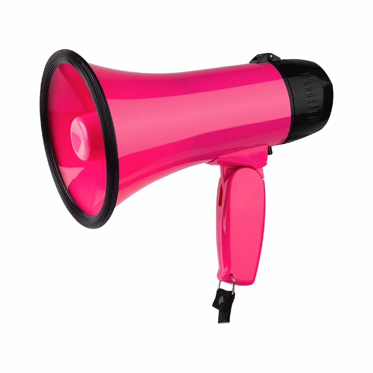 Megáfono portátil 25W con Control de Volumen, Rosa roja para fútbol deportes al aire libre