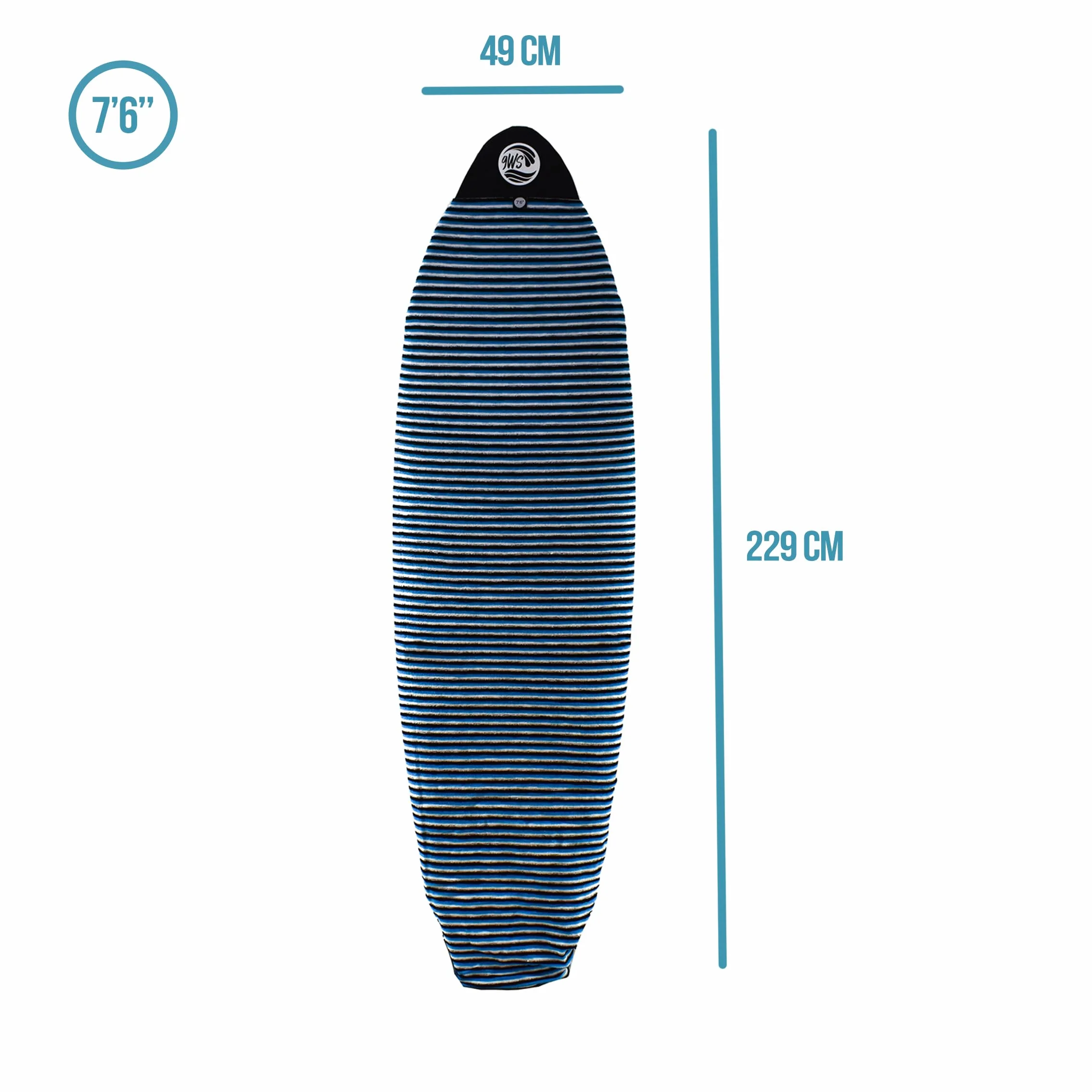 Funda para calcetín Surf de 7,6 pulgadas, 229 cm