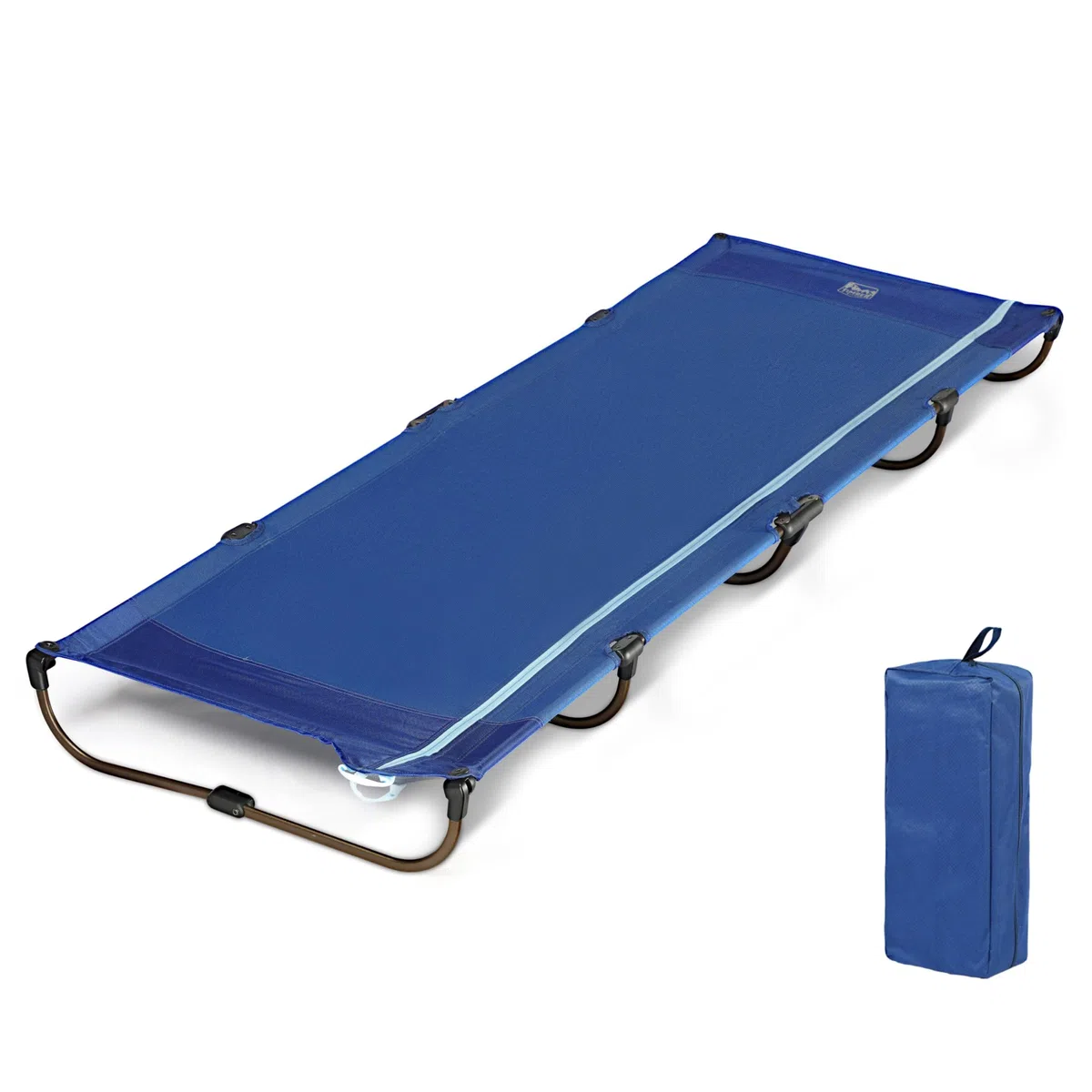 TIMBER RIDGE Cama Plegable Compacta Acampada Cama de Camping Jardin Portátil Ultraligera Fuerte Resistente, Capacidad de 120kg