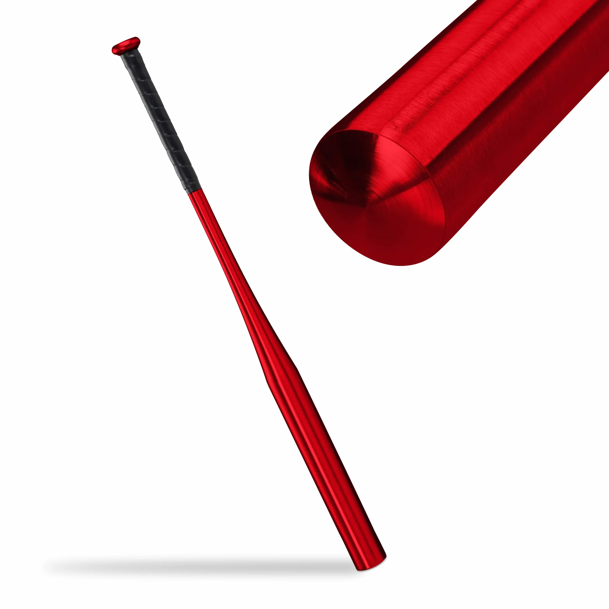 Relaxdays Bate Béisbol Aluminio 34 Pulgadas 86 cm Mango Antideslizante Ligero Rojo