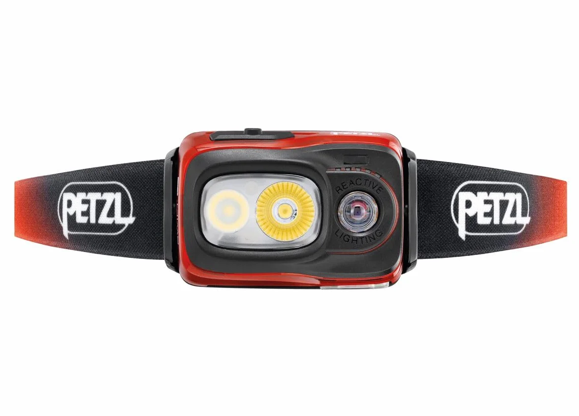 PETZL - Linterna SWIFT RL - Unisex, Naranja, Talla Única