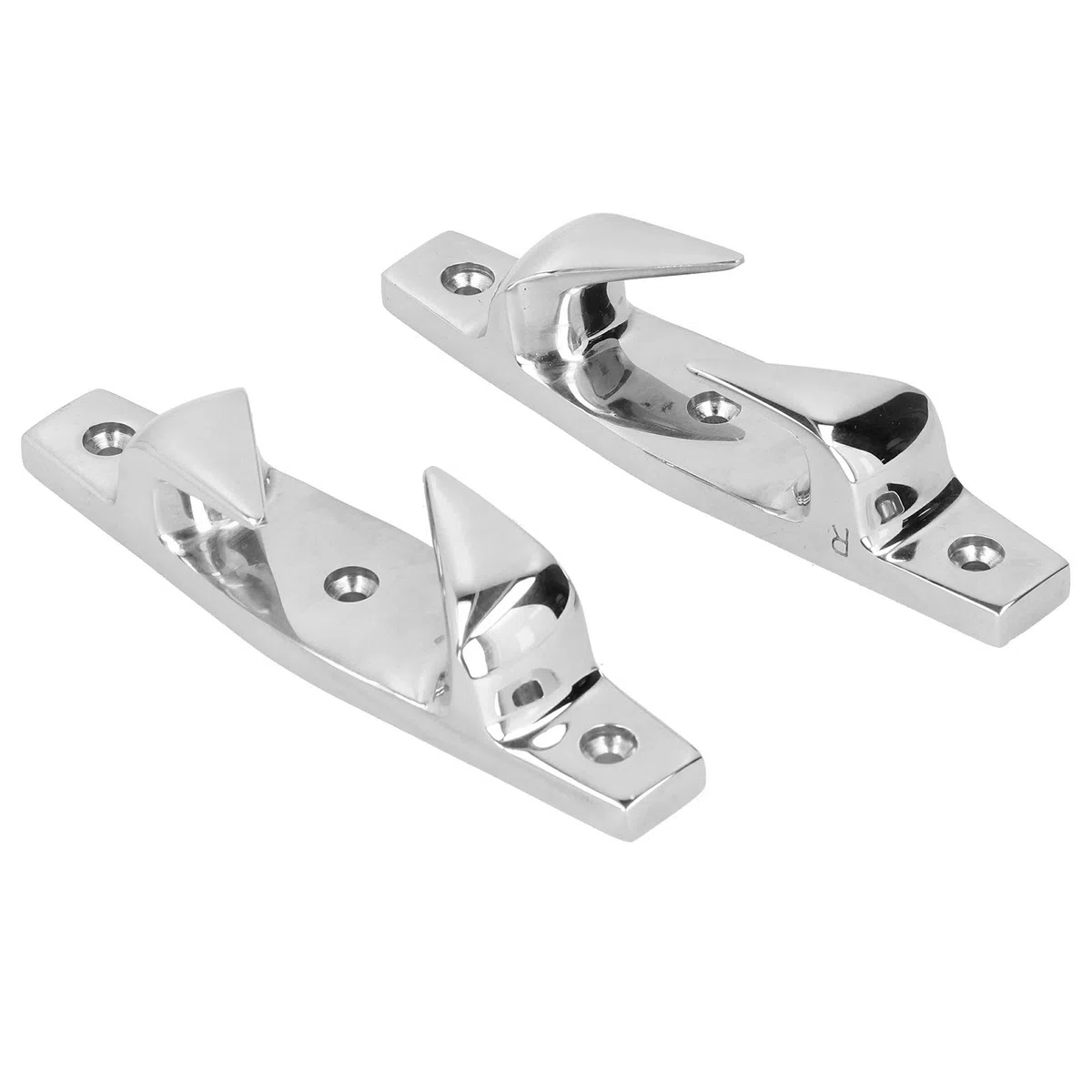2 piezas de 6 pulgadas de arco, guía de cuerda, listón de anclaje, listones de amarre, guía de acero inoxidable izquierda derecha para yate de barco marino