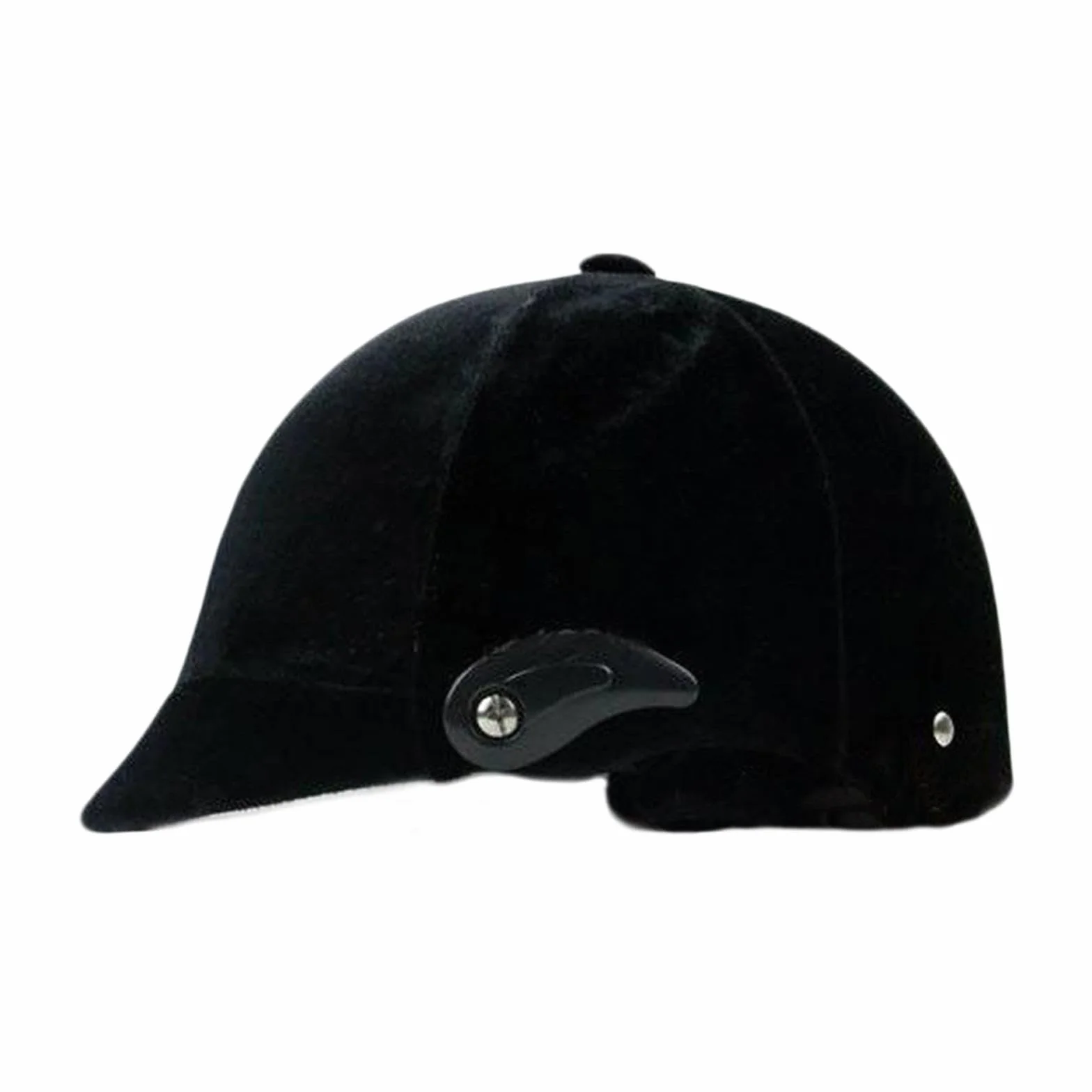 Perfeclan Casco de Cabello Equipo de equitación Equipo Profesional Equipo Ecuestre de Terciopelo Negro para Hombres Capilla de Casco Ecuestre
