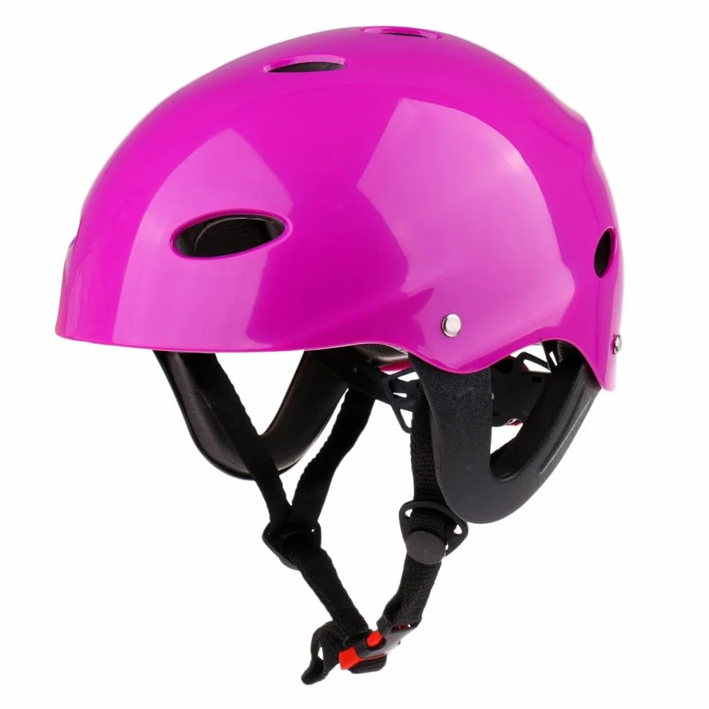 Casco de seguridad para deportes acuáticos wakeboard kayak canoa con protector de oídos verde talla L