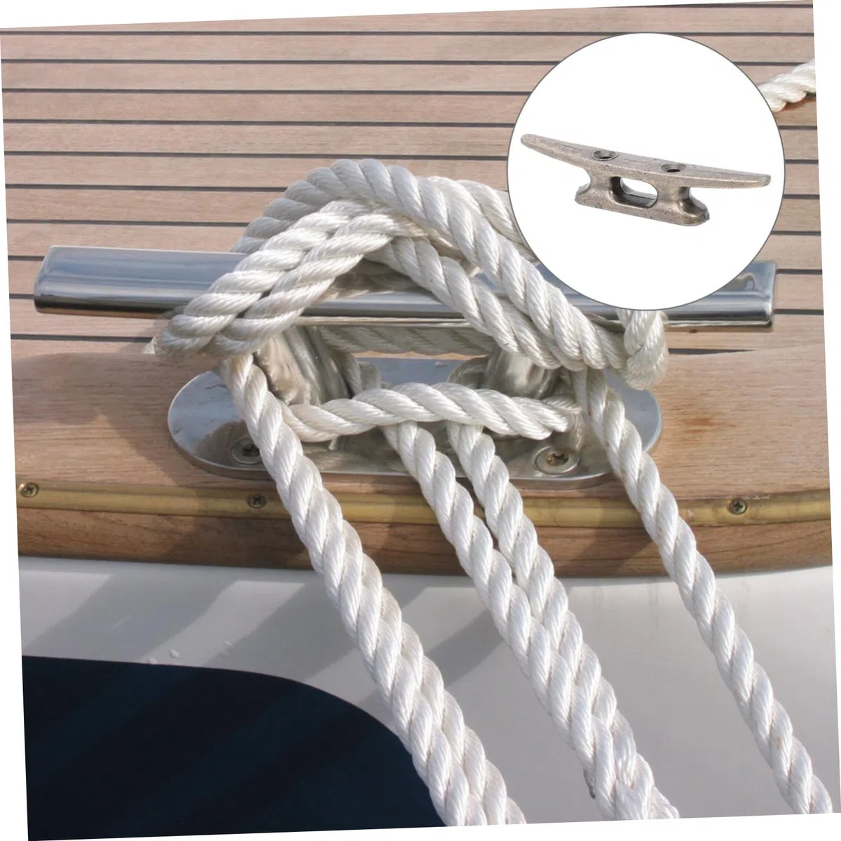 6piezas Cornamusa De Abierta para Accesorios De Amarre para Muelles y Proyectos De Bricolaje