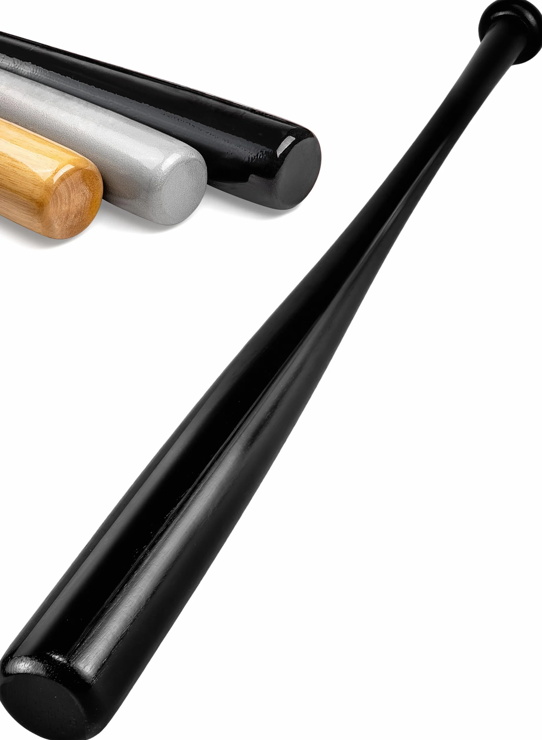 Bate de béisbol Redfield 76 cm Madera Maciza ecológica Negro Madera Natural