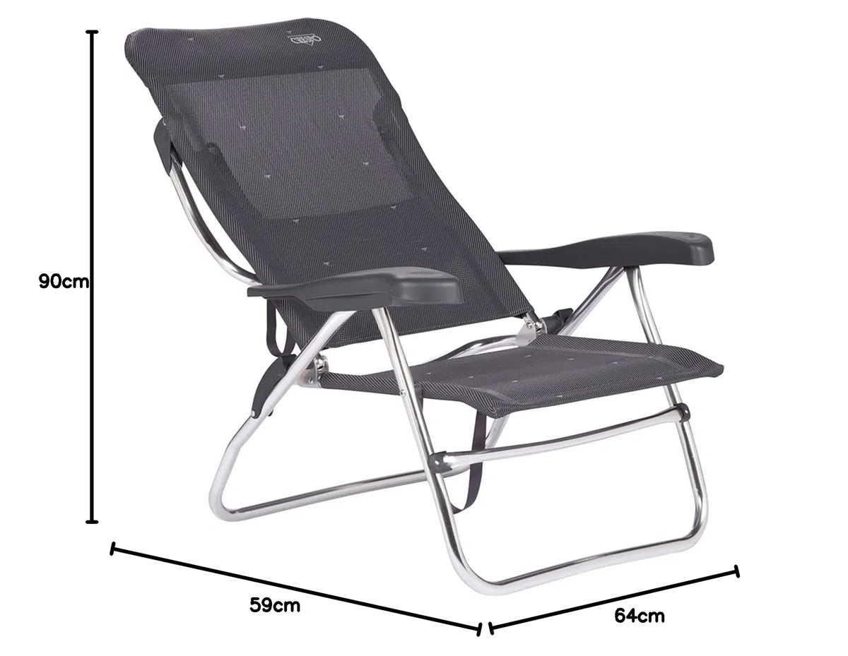 Crespo - Silla de Playa - AL/223 - Gris Oscuro