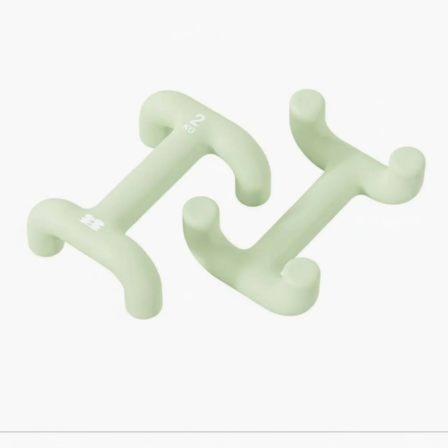 rockible Mancuerna para Mujeres Mancuernas Peso Libre Pesa Redonda Ergonomía Anillo Silicona Hierro Fundido Superficie Suave 2 Kg, Verde Cálido, 2kg 2 Para Brazos Y Hombros