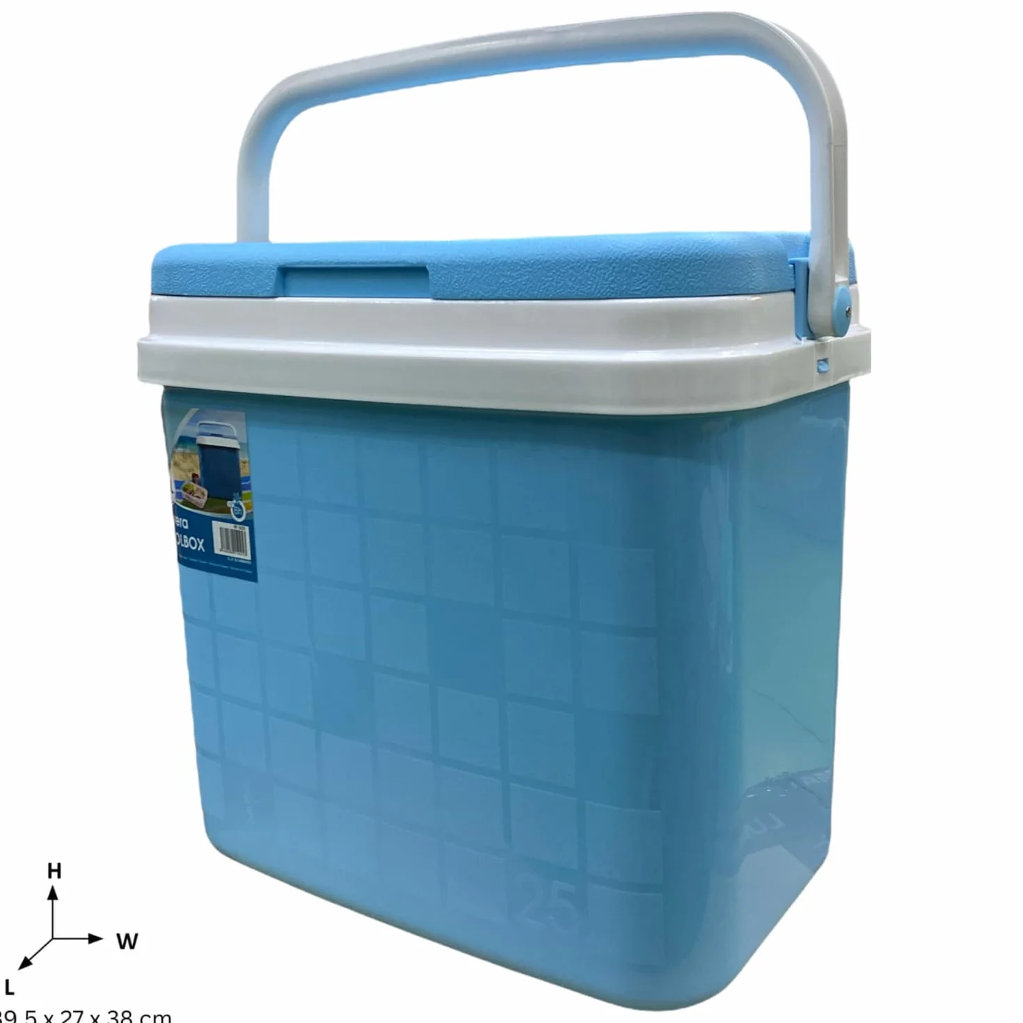 KROWN - Nevera Portátil Térmica, Color Pastel, Polipropileno, Ideal para Actividades al Aire Libre en el Jardín, Camping, Barbacoas, Picnic, Playa, Caja Rígida Térmica
