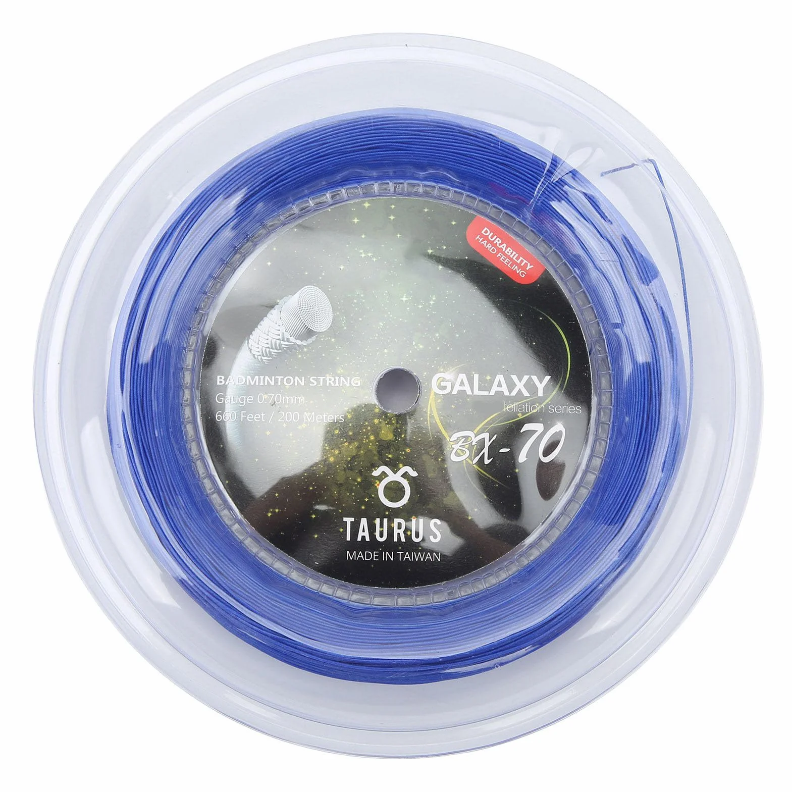 Cuerda de Bádminton POWERTI BX70 0 7mm Alta Elasticidad Nylon Multifilamento 200m Accesorio Profesional para Raquetas Entrenamiento y Competición Color Azul