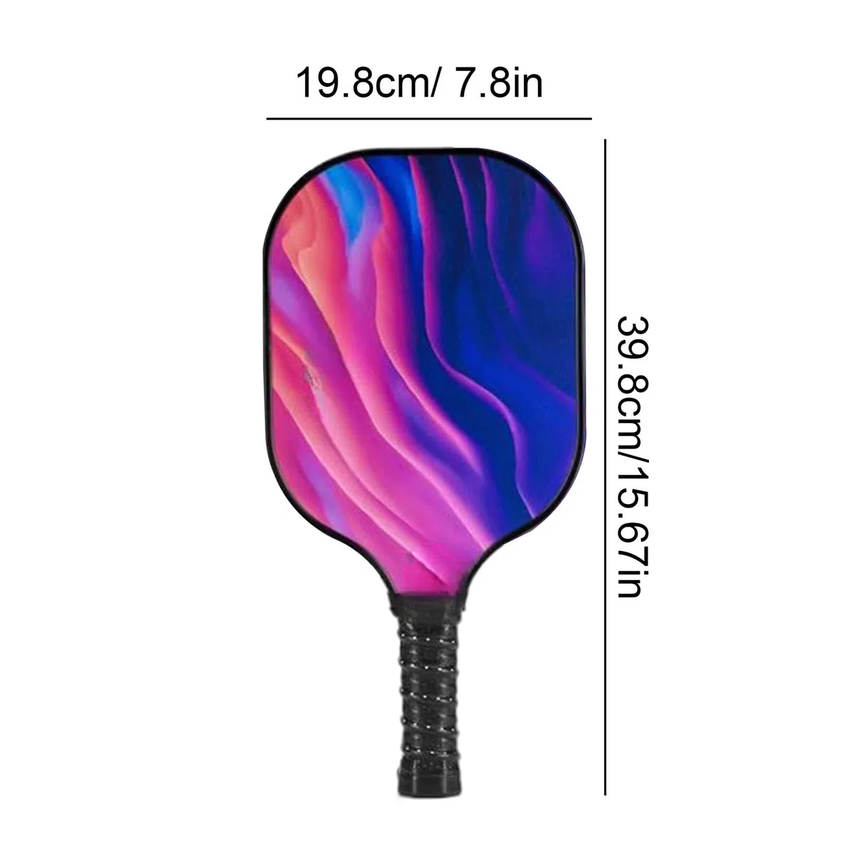 Paleta De Pickleball,Juego de 4 Paletas de Fibra de Vidrio | Palas Ergonómicas Ligeras de Fibra de Vidrio para Deporte en Casa Exterior Interior Ejercicio para Niños Niñas Hombres Mujeres