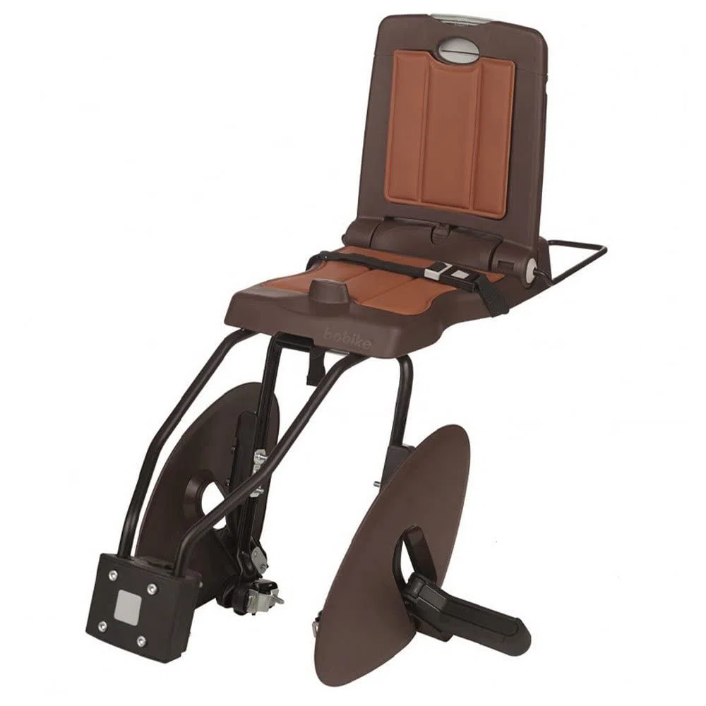 BOBIKE 8010500006 - Silla Trasera Classic Junior para Bicicleta montada en Cuadro, para niños de 5 a 10 años con Peso máximo de 35 kg en Color Marrón