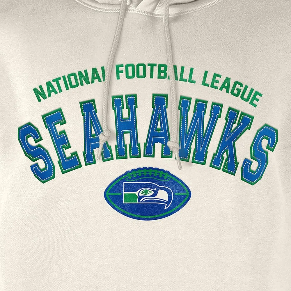 Seattle Seahawks NFL 3rd Down Hooded Pullover Seattle Seahawks Classic Stone Official Team Color Sudadera con Capucha Unisex Adulto (Pack de 1)