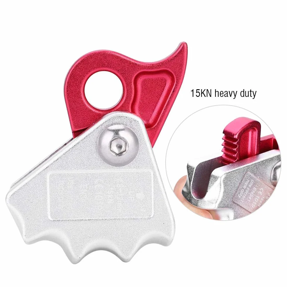 Vobor Auto-frenado Stop Descender 15KN Rope Grab para Cuerdas 9-12mm Rappel Ring