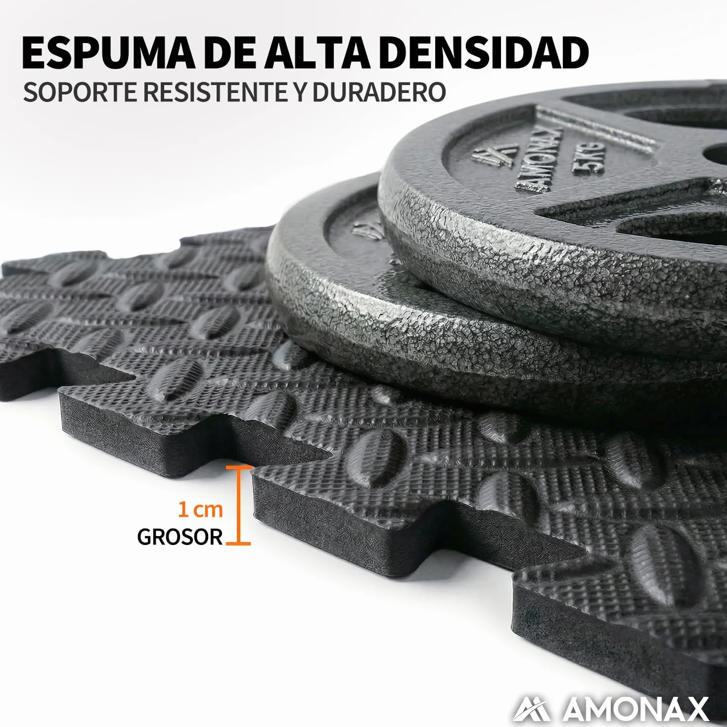 Amonax Suelo Gimnasio Moqueta Puzzle Esterilla Fitness Tatami Baldosas Piso Garaje