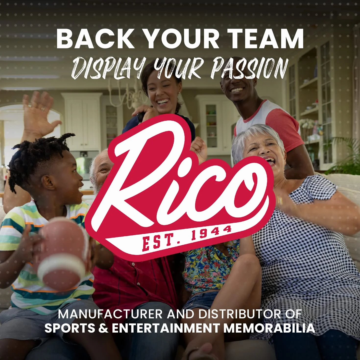 Rico Industries Bandera de fútbol NFL 91 x 152 cm Unilateral para Interior y Exterior