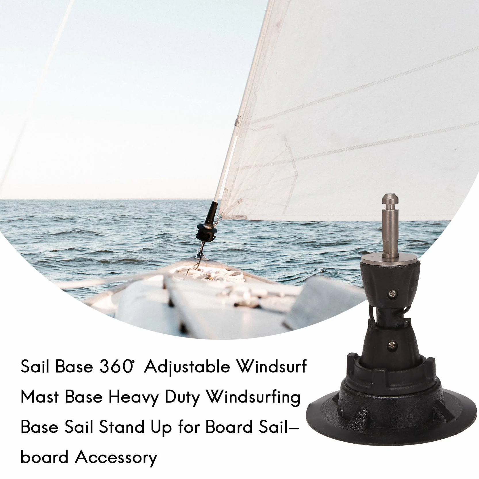 Base de MáStil de Windsurf Ajustable 360° Resistencia Pie para Tabla Accesorio
