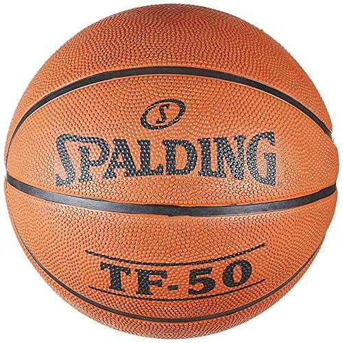 Spalding TF-50 pelota de baloncesto adulto tamaño 6 con bomba de aire de aguja de inflado libre