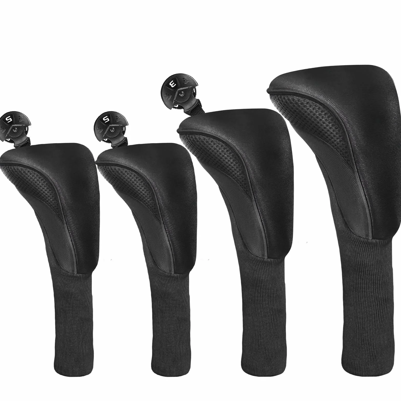 Fundas de madera para cabeza de golf Fairway Woods híbridos 3 4 5 6 7 con etiquetas intercambiables