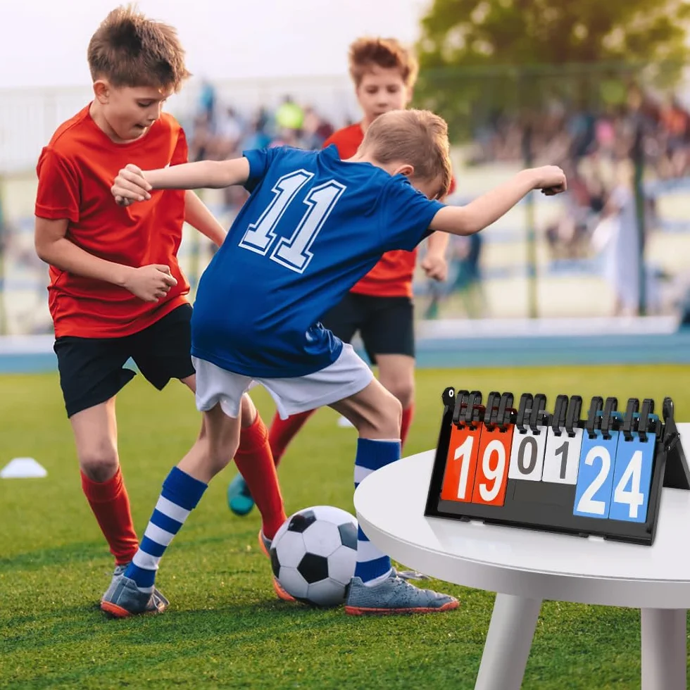 Mizikuu Marcador Deportivo 0-99 Flip Puntuación para Voleibol Baloncesto Tenis de Mesa Interior Exterior
